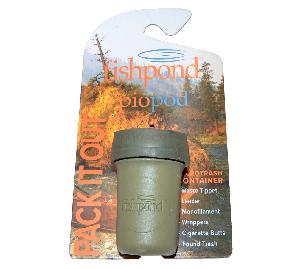 New Fishpond piopod Microtrash Container - On the Water Trash Container - Green