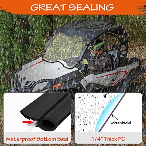 Scratch-Resistant UV-Resistant ZForce 800 Full Windshield - Compatible with