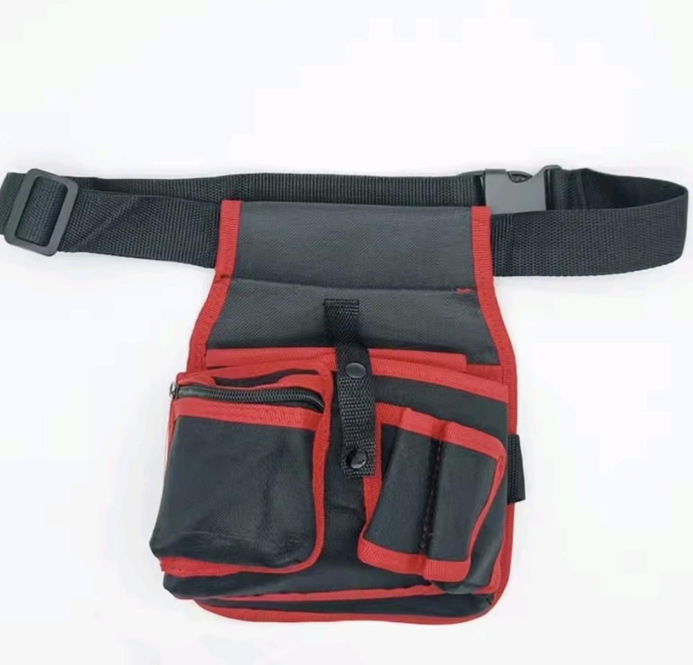 1 Red Bag Electrician Tools Multipurpose Work Easy Pouch (Foreign Shipping