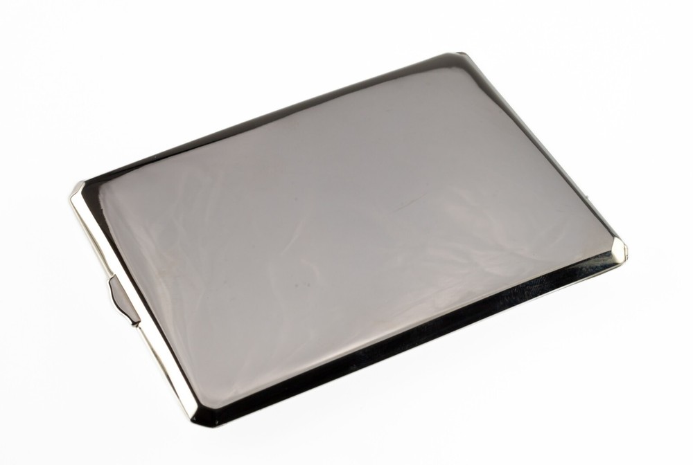 Sterling Silver Vintage Cigarette Case 4" x 3" 93 grams with Monogram