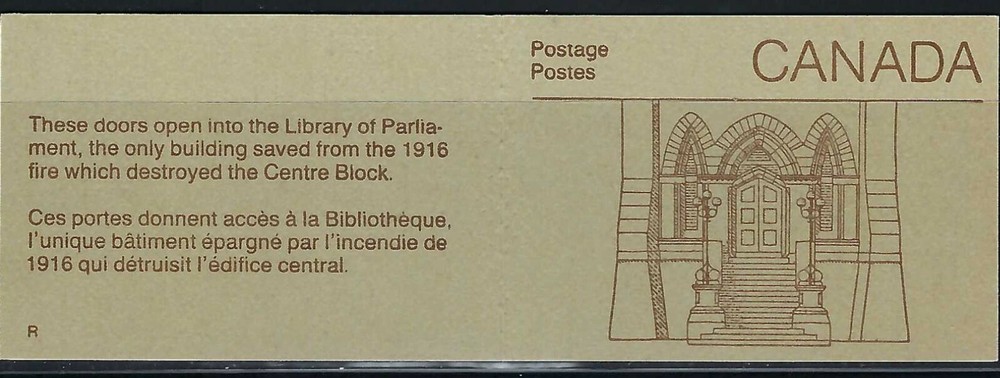 CANADA - MINT BOOKLET - VFNH - UNITRADE - BK88b (947) - PARLIAMENT - LIBRARY