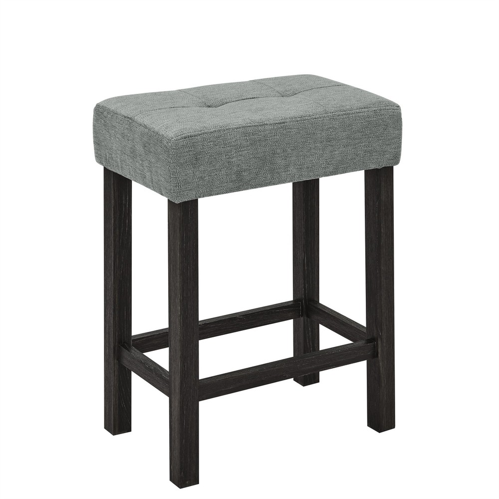 A 4-piece set, a sofa table with power sockets, and 3 upholstered stools