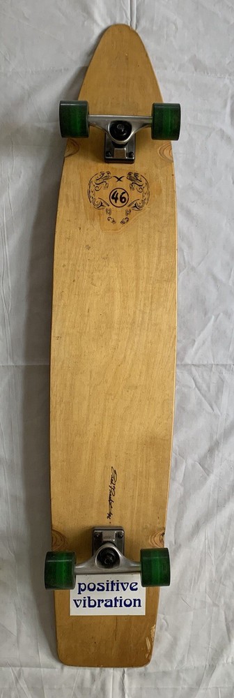 Handmade Custom Complete Longboard Skateboard 47” VW Bus Graphic Signed Deck ‘96