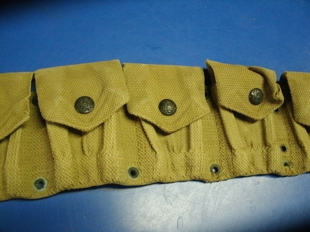 MILLS MODEL 1903 CARTRIDGE BELT WITH EAGLE SNAPS