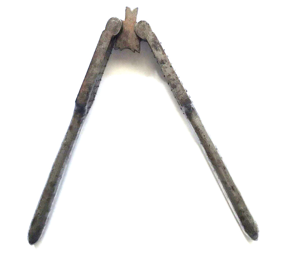 VINTAGE NUTCRACKER Double Sided and Hinged REVERSIBLE LARGE & SMALL