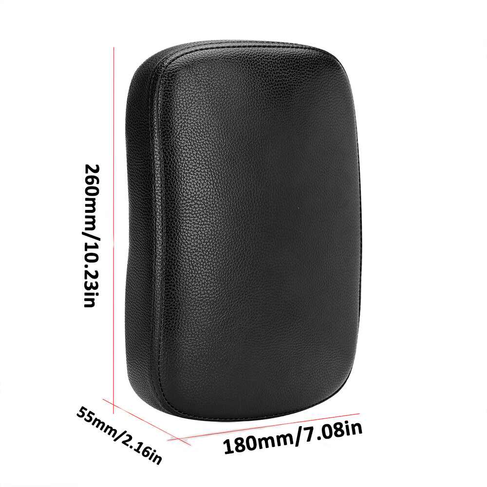 Motorcycle Rectangular Pillion Passenger Pad Seat 8 Suction Cup Pad For Harley