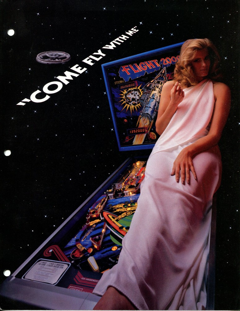 Flight 2000 Stern Pinball - Flyer / Brochure / Ad