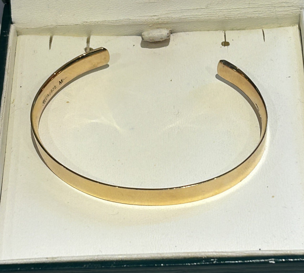 Thomas Sabo Cuff Bangle 18ct Gold Plated on 925 Silver 15cm