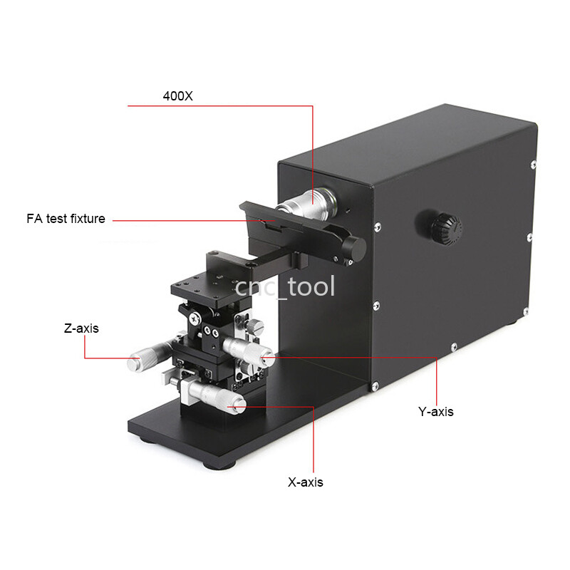 400X Fiber Array FA Optical Fiber End Face Inspection Microscope + 8inch Display