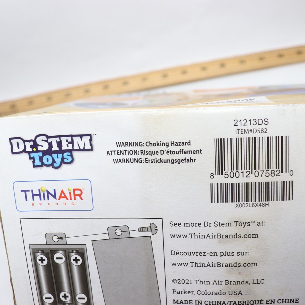 Thin Air Brands Talking Microscope for Kids Adjustable Focus & Light-Up Platform