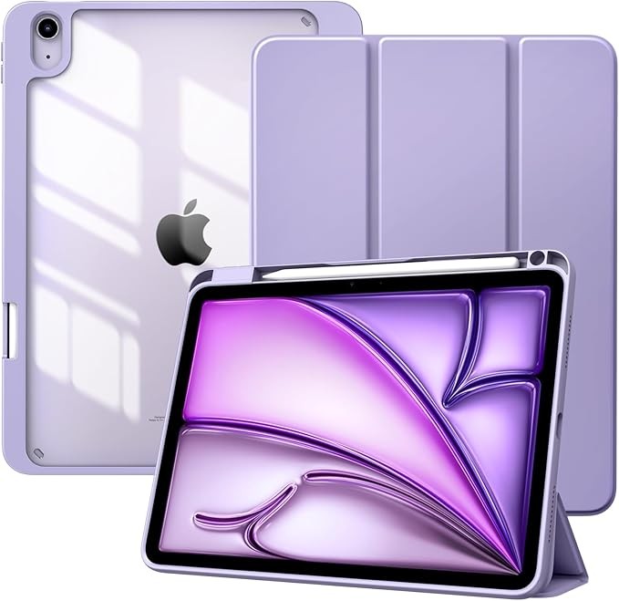 Case for iPad Air 11 Inch with Pencil Holder and Auto Wake/Sleep Function