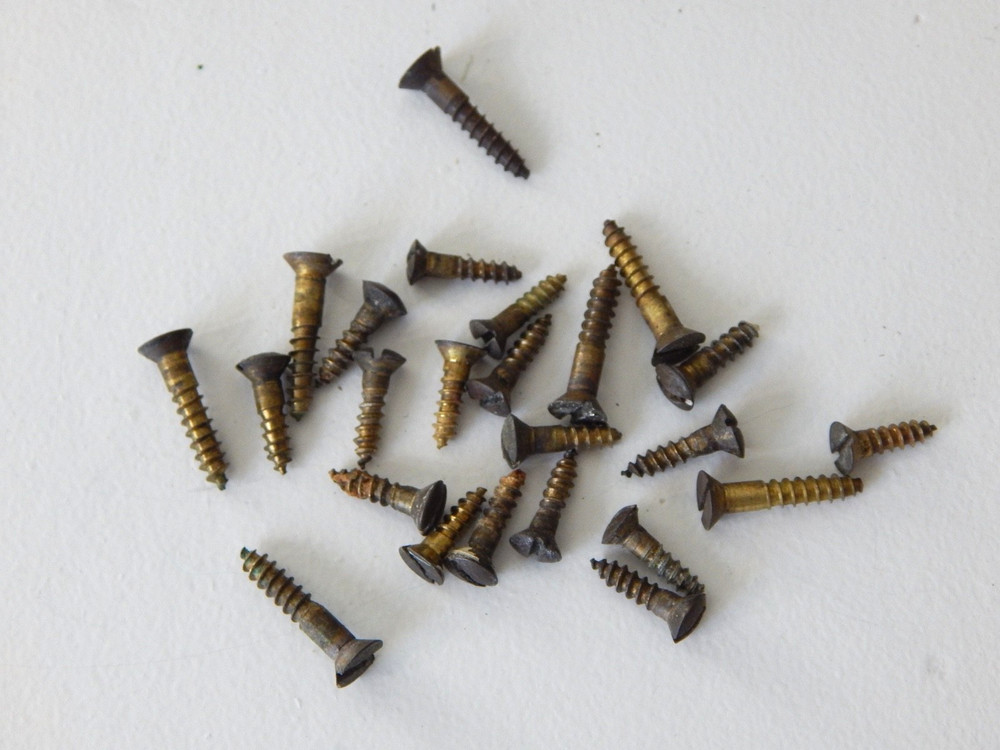 Two 1920's Antique Russwin Solid Brass Doorknobs