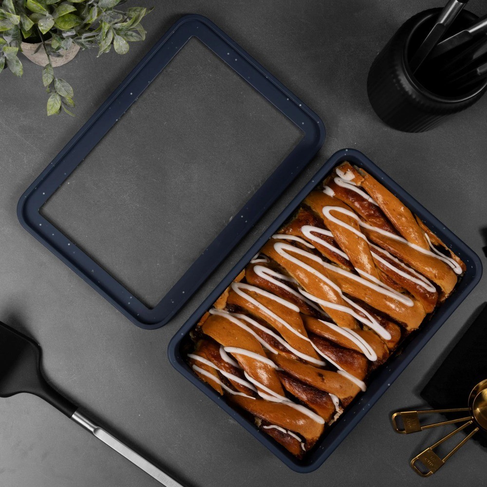 9" x 13" Silicone Baking Dish & Lid Set - Atlantic Blue