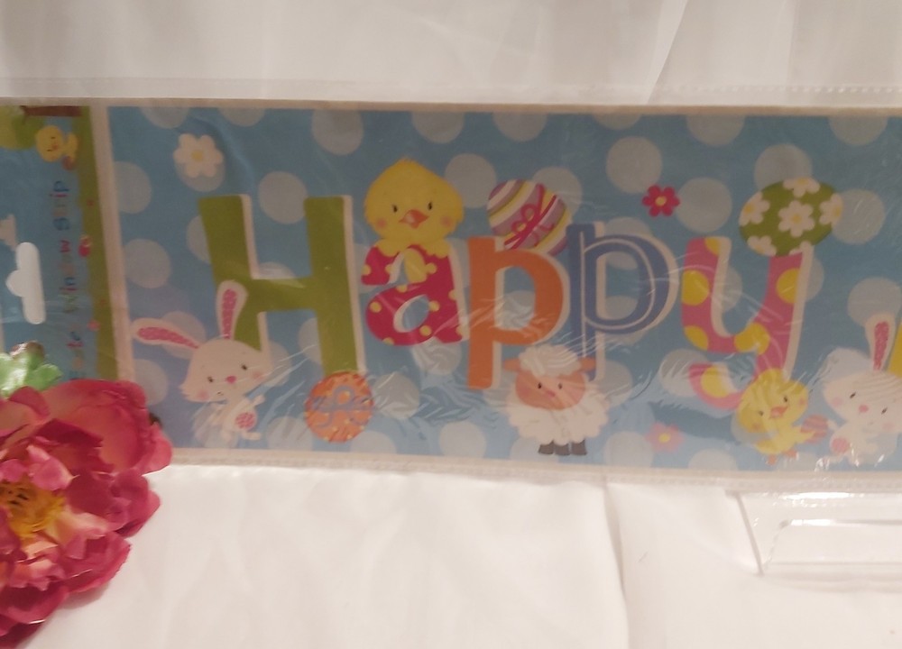 Happy Easter Decorative Celebration Banner New