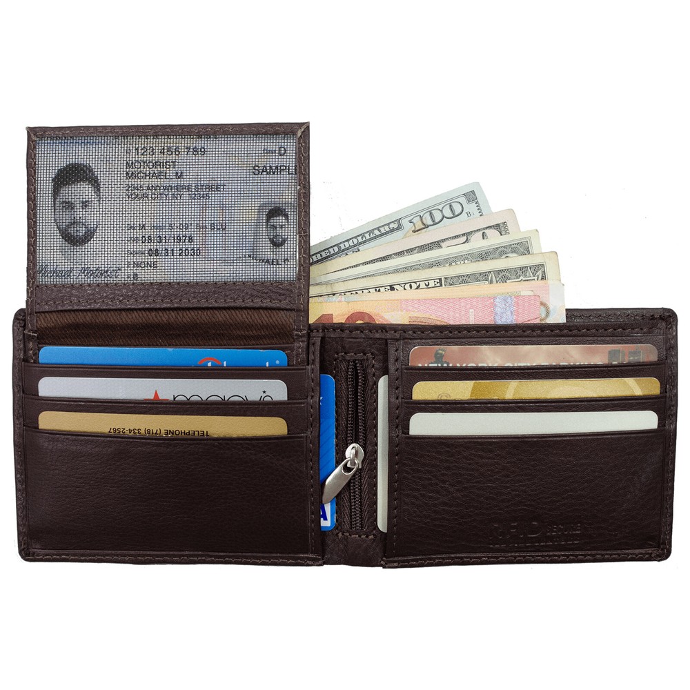 Premium Leather Wallet for Men with RFID Blocking