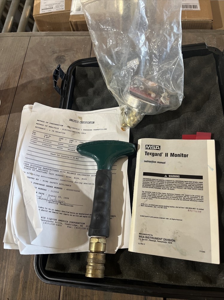 MSA Calibration Test Check Kit With Gas Cylinders (C10A)