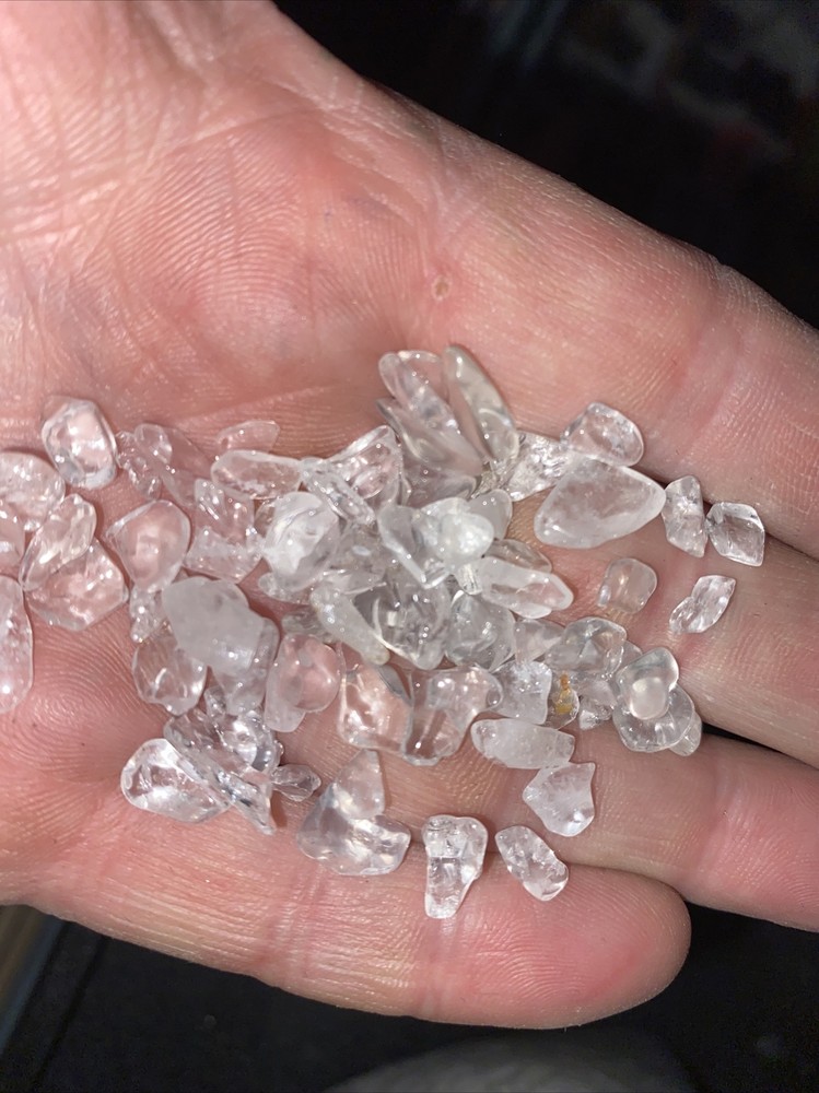 Quarts crystal chips 5 to 8 mm 1 kg