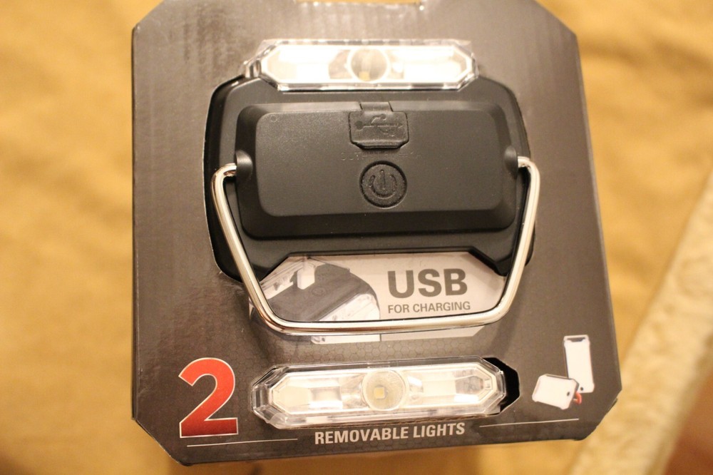 New Coleman Multi-Panel Rechargeable Lantern w/ 2 removable Lights - USB Charge