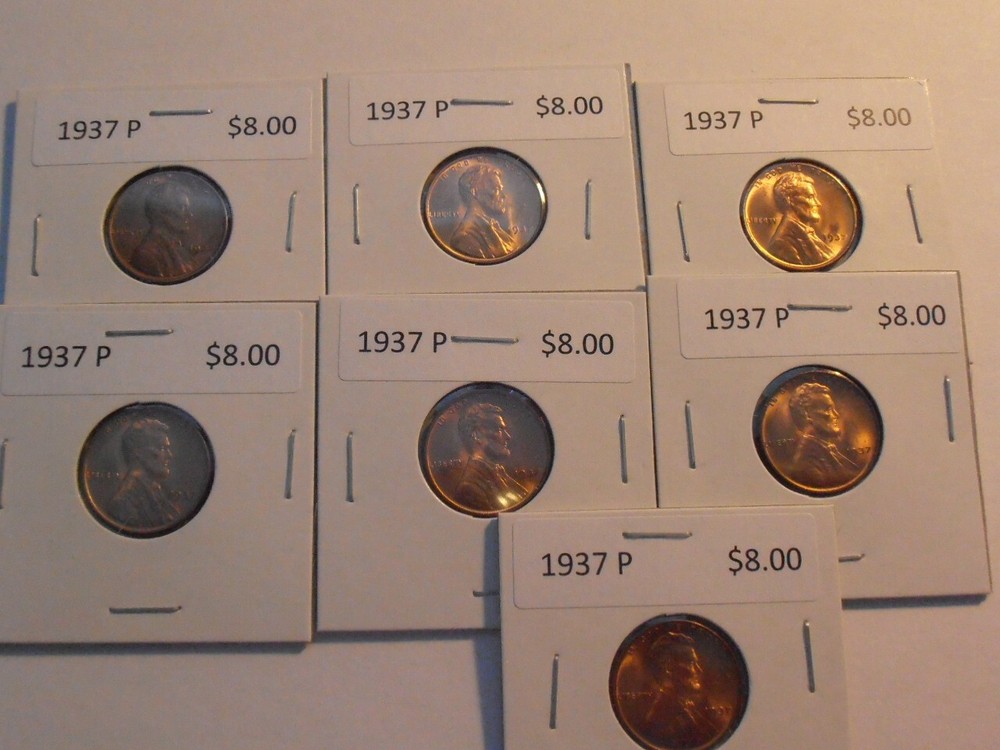1937 P Lincoln Cent - ONE BU cent