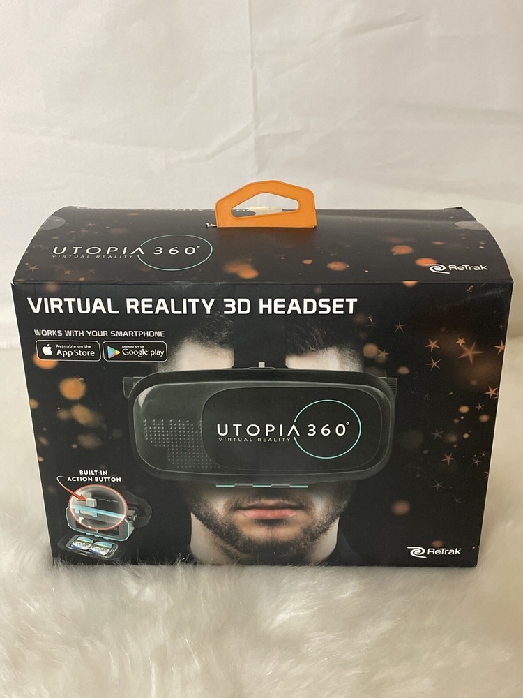 ReTrak UTOPIA 360 VIRTUAL REALITY 3D HEADSET + BLUETOOTH CONTROLLER