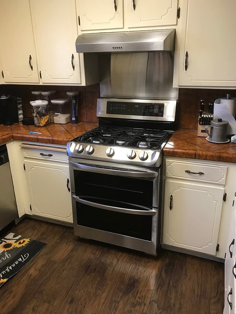 Kitchen Backsplash Stainless Steel Stove Back Wall Protector Panel Guard Board