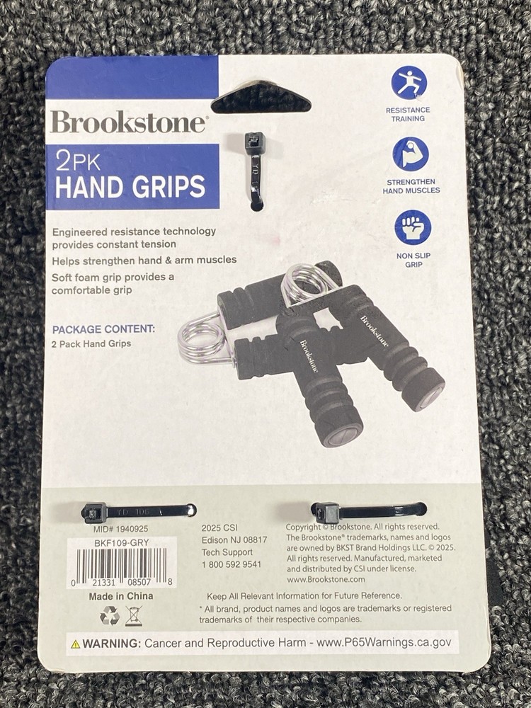 Brookstone Handgrips 2 Pack Hand Muscles Resistance Training