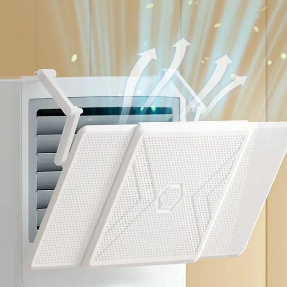 Air Conditioner Deflector for Window Floor Vent Units Lightweight Adjustable PP