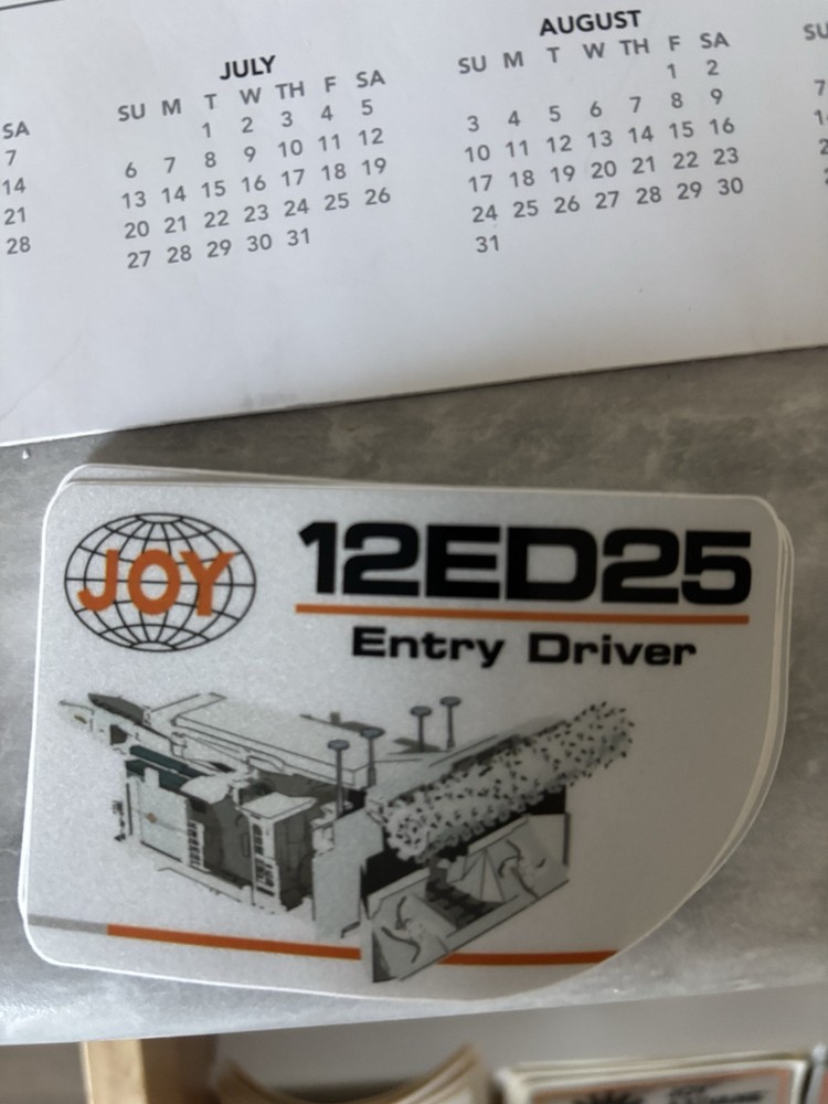 Joy Coal Mining stickers (2025 Listing ). Item 669