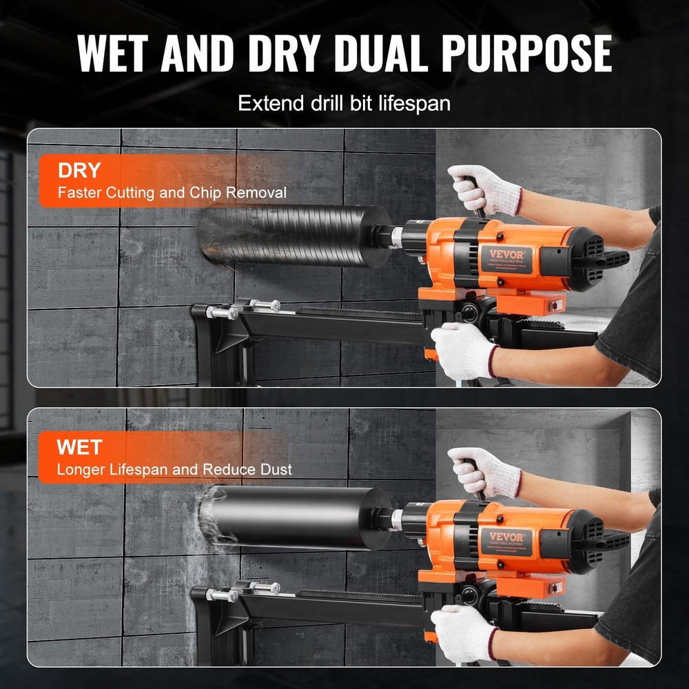 Precision Core Drill System 3500W 0.8-11.8in with Stand