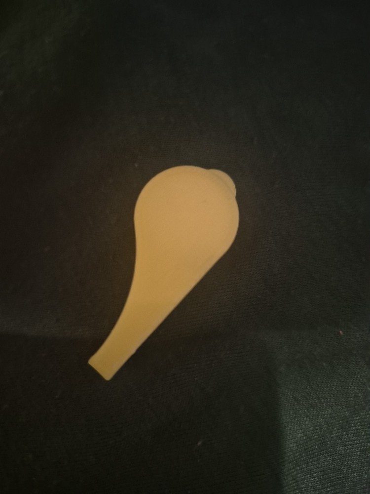 Whistle Keychain 3D Printed Yellow whistle