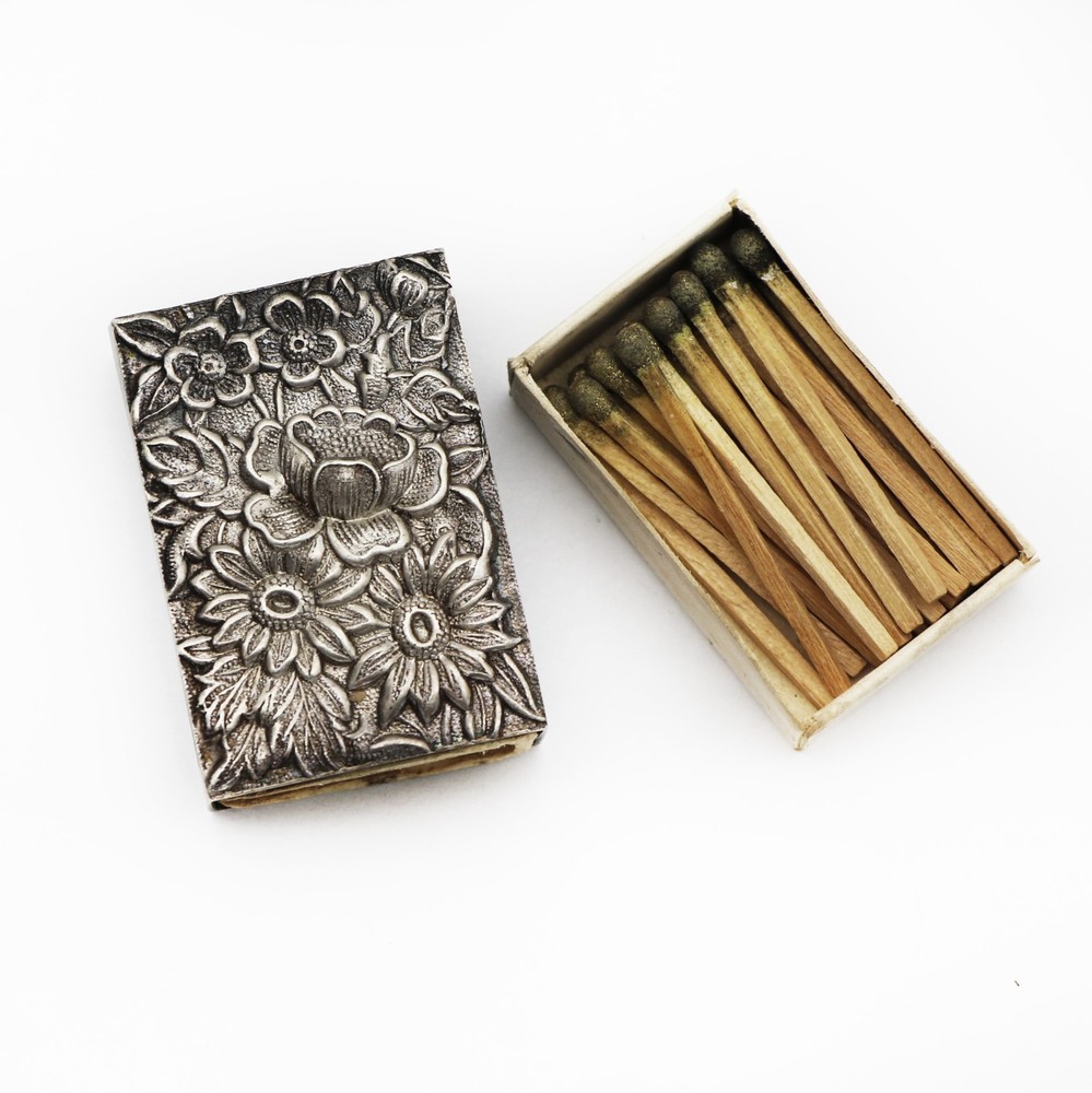 S.Kirk & Son Sterling Silver Flower Match Box