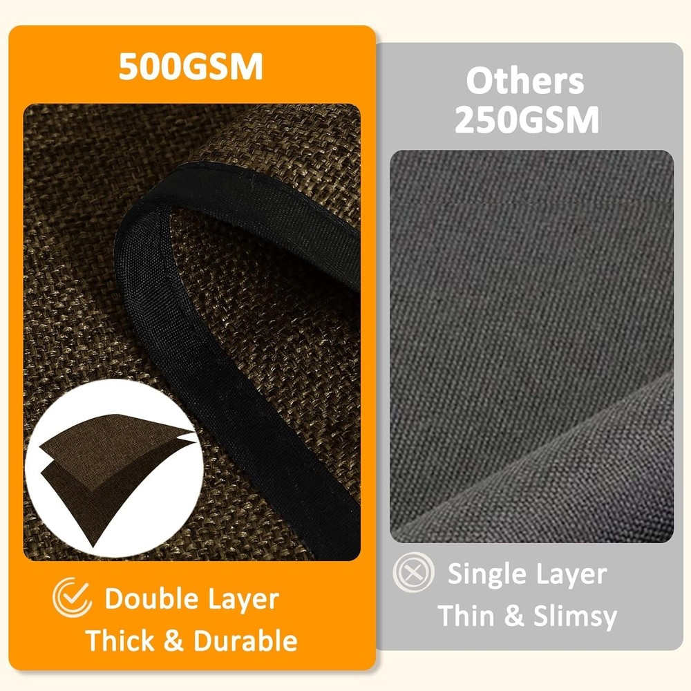 Adjustable Linen Armchair Caddy in Chocolate: Functional Sofa Storage Solution