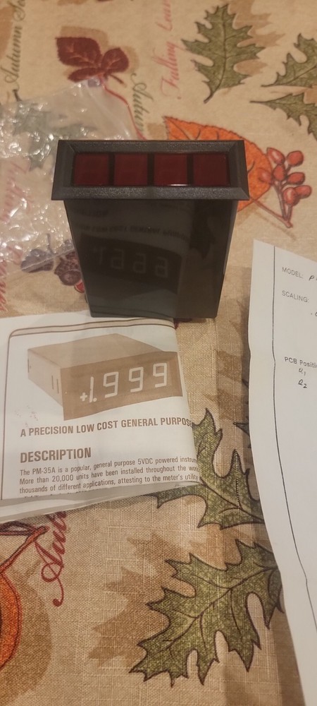 TEXMATE PM-35A PANEL METER