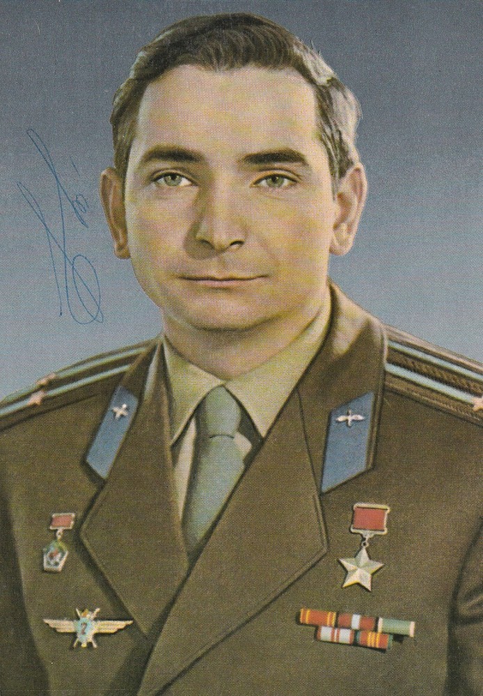 Valery Bykovsky - Deceased Cosmonaut - Original Signed Card