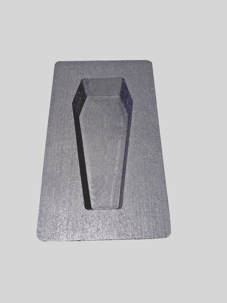 10 oz Coffin Graphite Gold Ingot Mold for Gold & Silver Casting