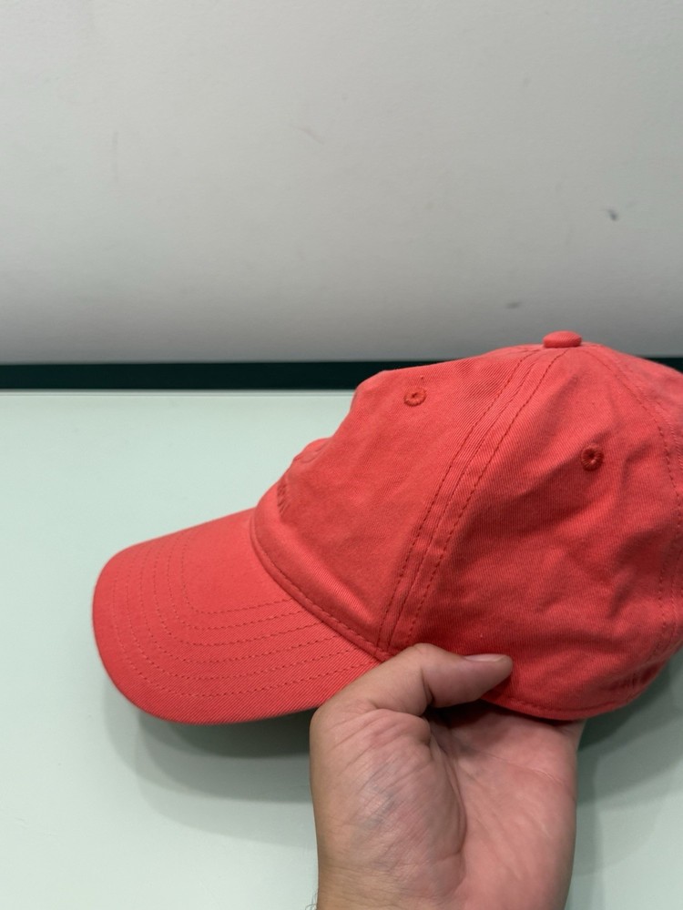 PELOTON Adjustable Strapback Hat Cap Embossed Logo CORAL