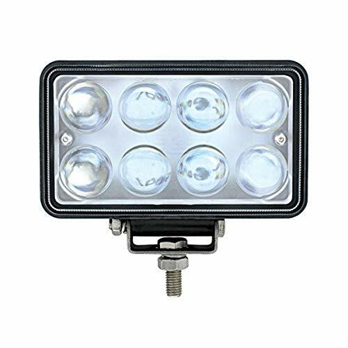 United Pacific 36508 8 High Power LED Rectangular Work Light With Projector Lens