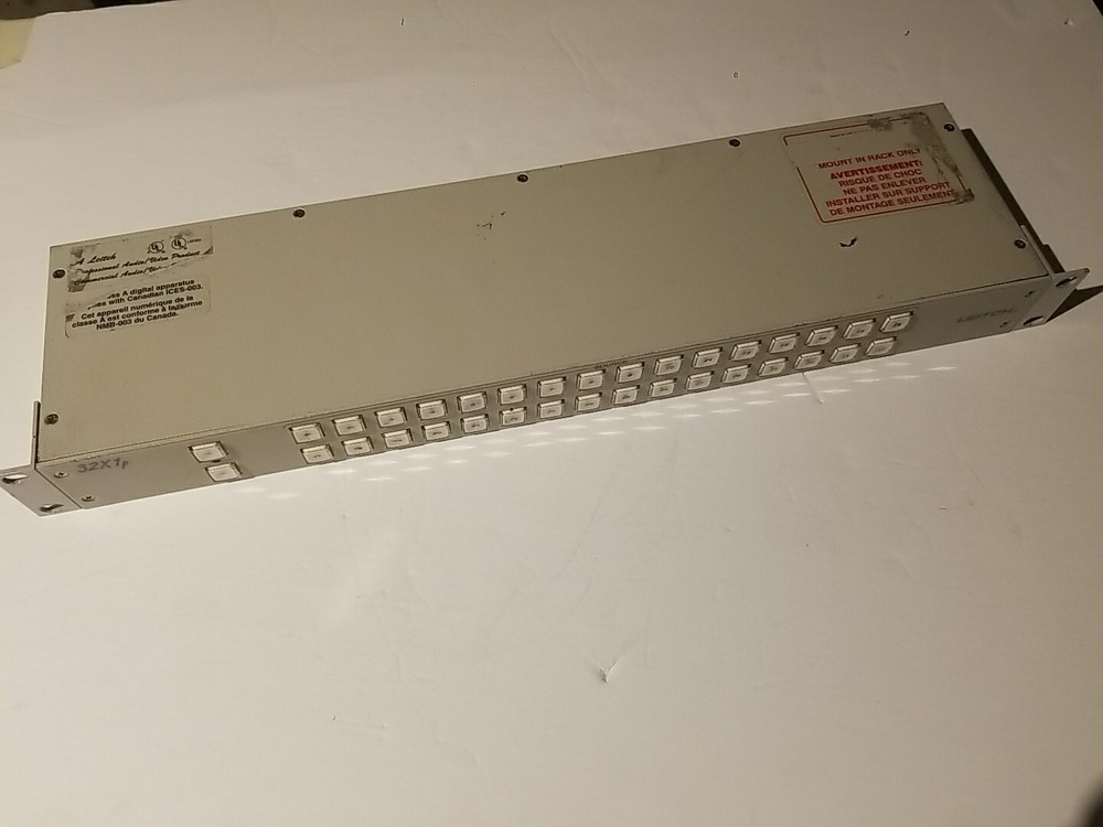 Genuine Leitch 32x1p Video Switcher Control Panel