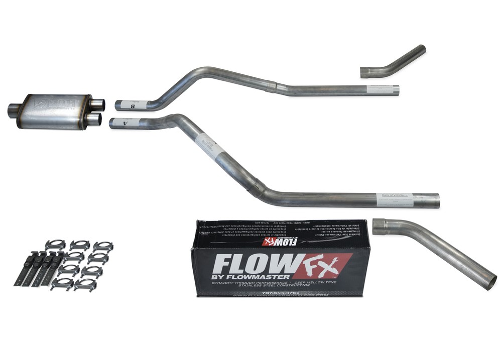 GMC Jimmy 92-94 2.5" Dual Exhaust Kits Flowmaster Flow FX Corner Exit