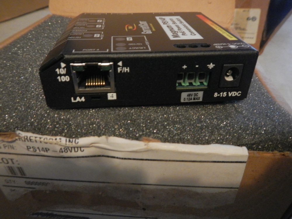 GarrettCom Magnum PS14P PoE Power Source Convenient Switch Extended Temperature