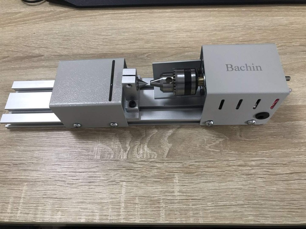 Mini Wood Lathe Machine for DIY Woodworking Projects and Crafts