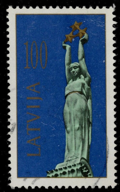 LATVIA 317 - Liberation Monument "1991 Deep Blue" (pc56384)