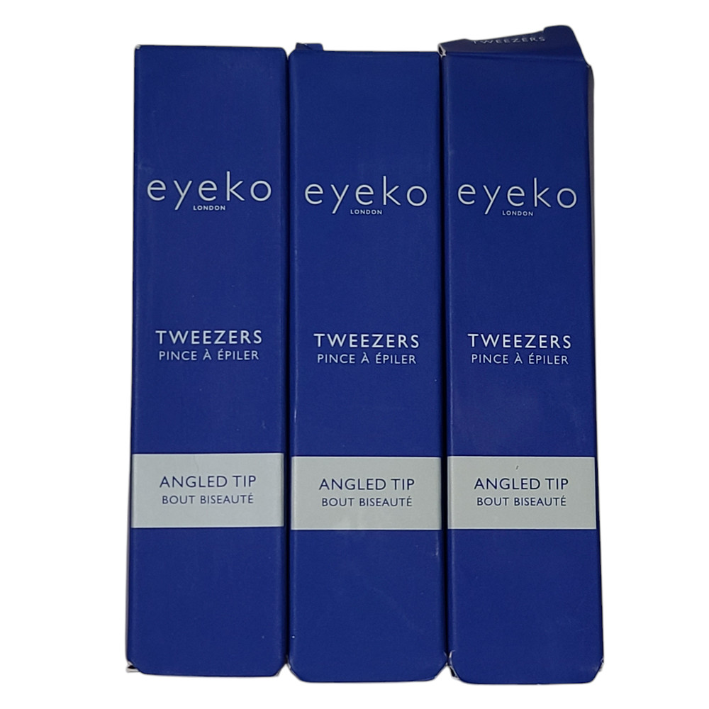 3 Pack Eyeko Angled Tip Tweezers