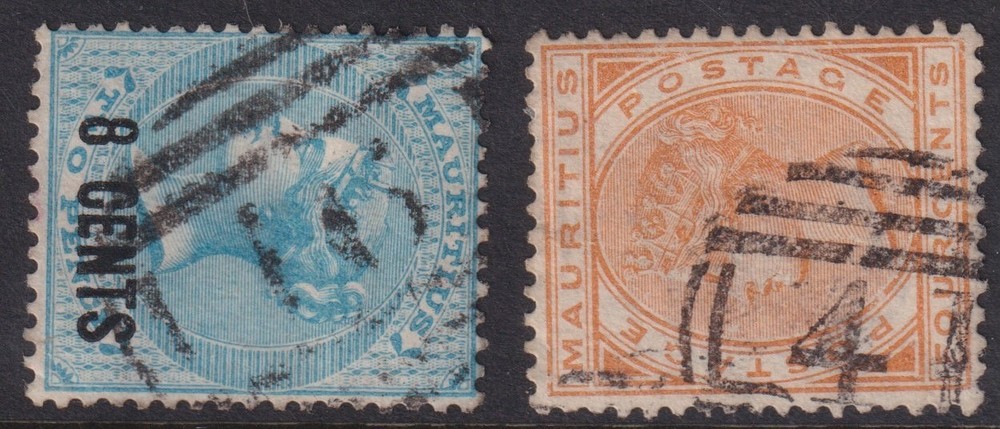 MAURITIUS: (20807) “16”, “41” numeral postmark/cancels