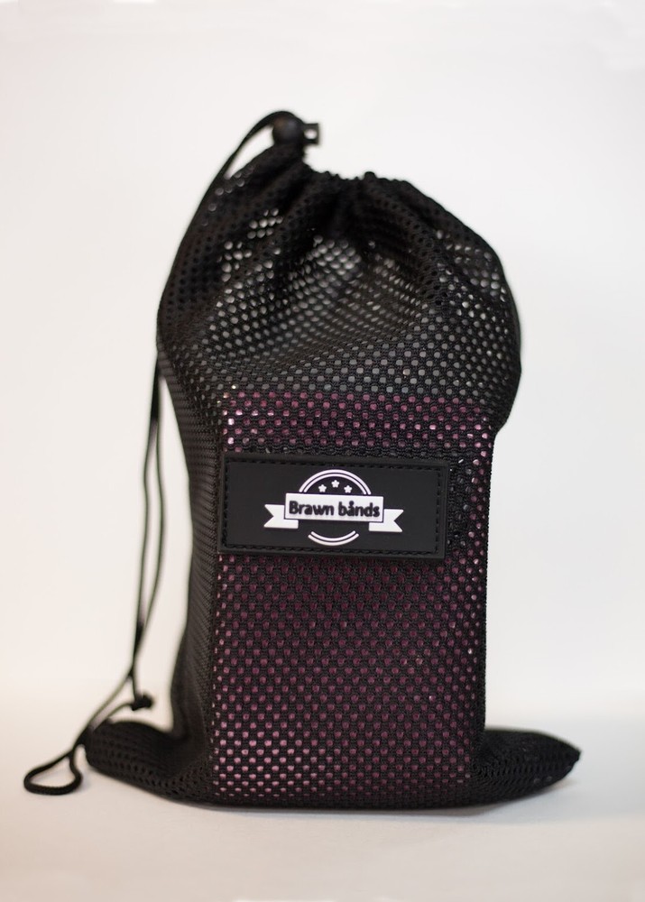 Lower Body Bands - Set includes Light, Medium, Heavy Resistance Bands w/Mesh Bag