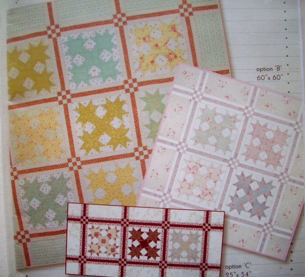 Pathways & Crossroads  pieced quilt pattern *G