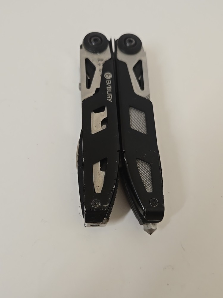 B/Bury Multi-Tool File Pliers Screwdrivers Glass Break