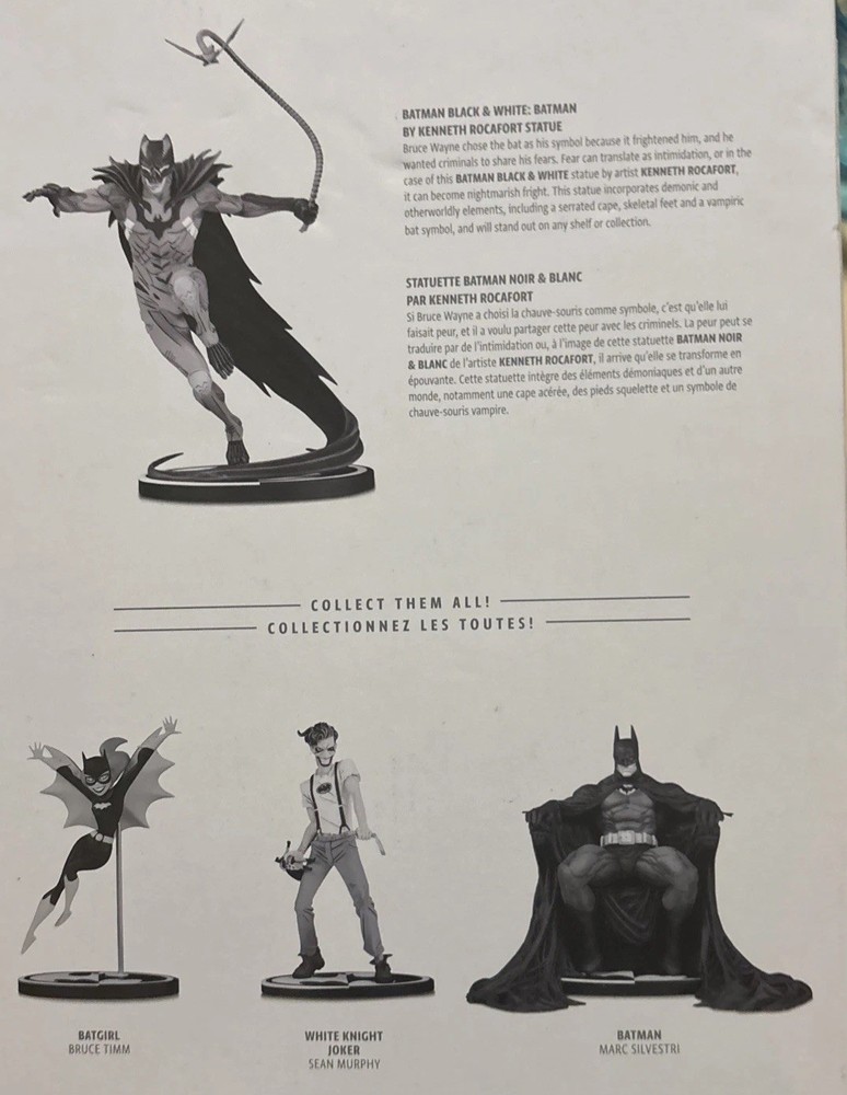 Batman Black & White Statue Collection. FIRST EDITIONS.