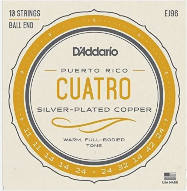 D'Addario EJ96 Cuatro Puerto Rico Strings