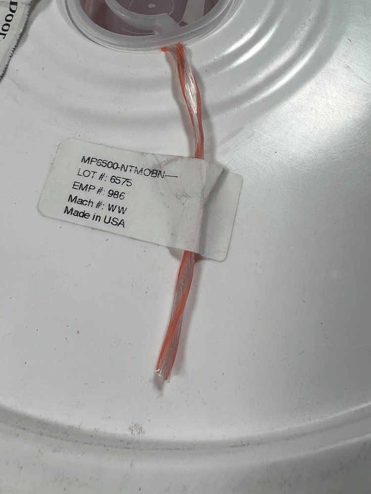 Klein Tools 56110 6500-Feet Bucket Poly Pull Line Orange Tracer Polypropylene